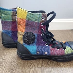 Converse With Woolrich Multicolor Plaid High-Top Sneakers